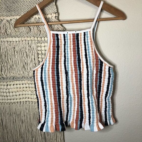 Justify Smocked Striped Top M - Picture 4 of 4